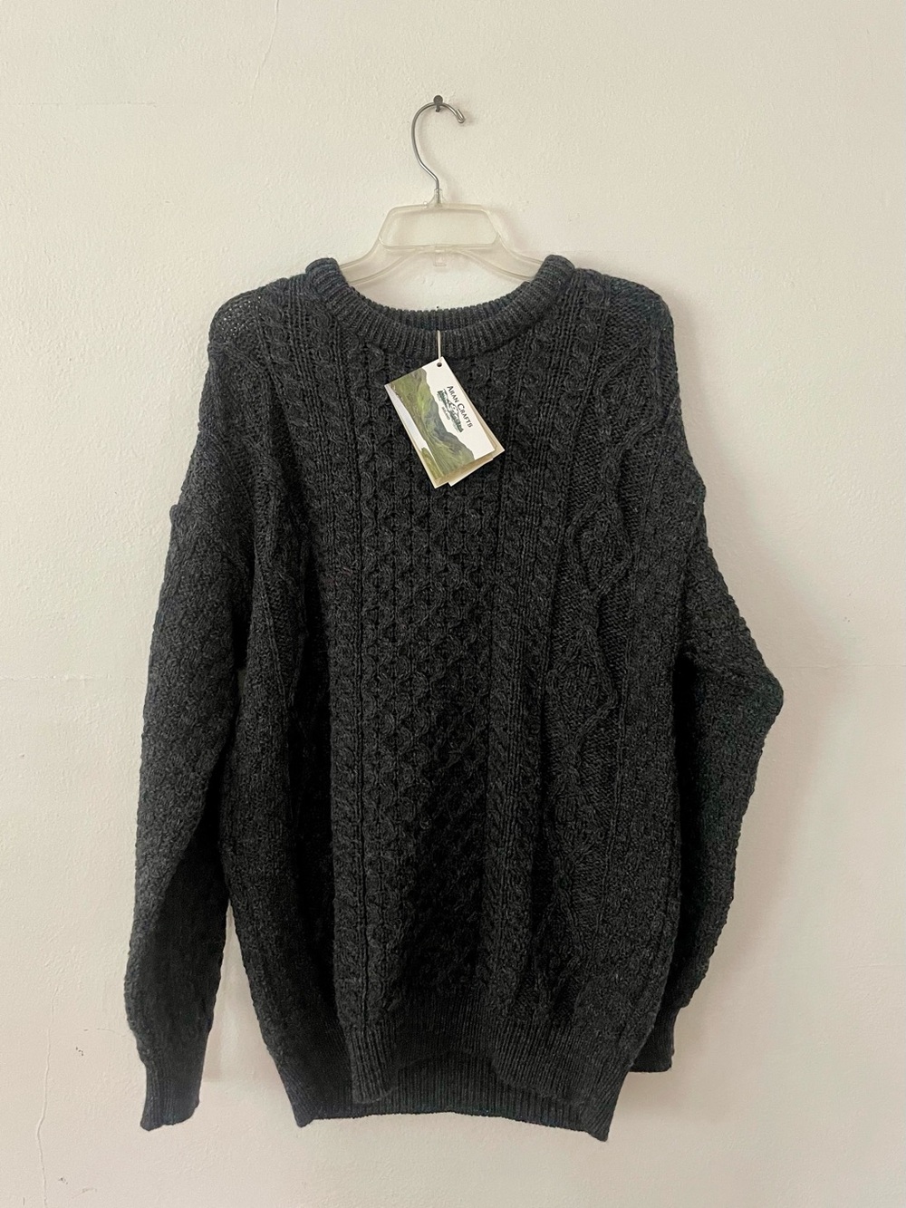 Aran Crafts Wool Knit Crewneck Sweater